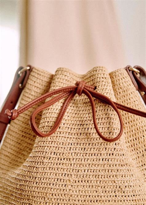 sezane raffia bag.